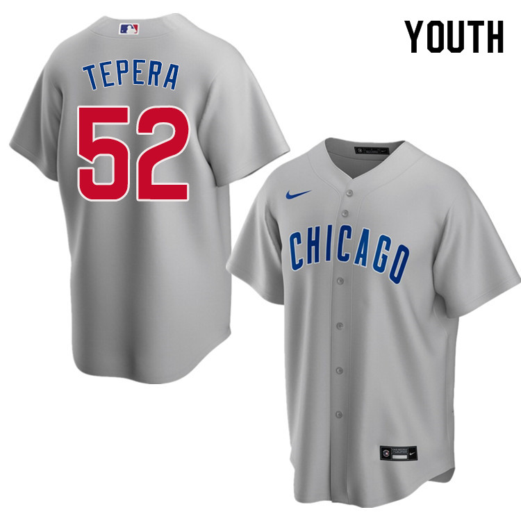 Nike Youth #52 Ryan Tepera Chicago Cubs Baseball Jerseys Sale-Gray